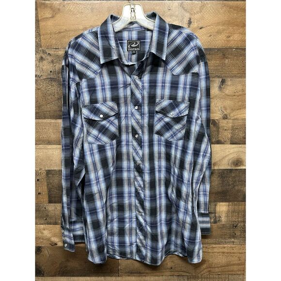 Roper Men's Long Sleeve Pearl Snap Size‎ 2XL - Picture 1 of 5